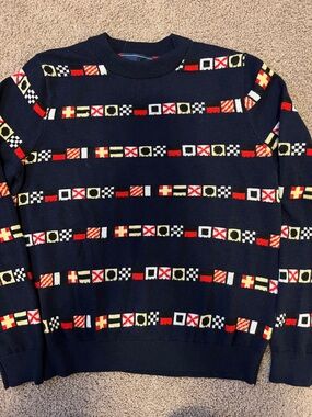 Navy vineyard vines nautical flag sweater